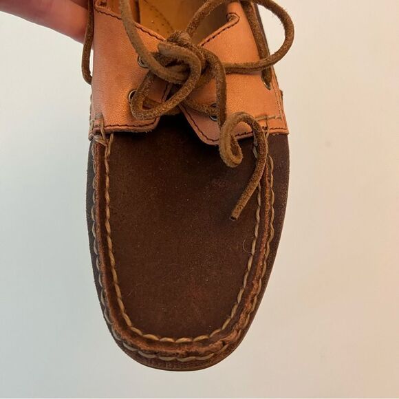 Ariat Burgundy Leather Boat Shoe Loafer - Picture 10 of 10